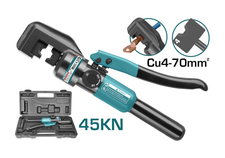 Kìm ép cos thủy lực 45( 4-70mm2) Total THCT070