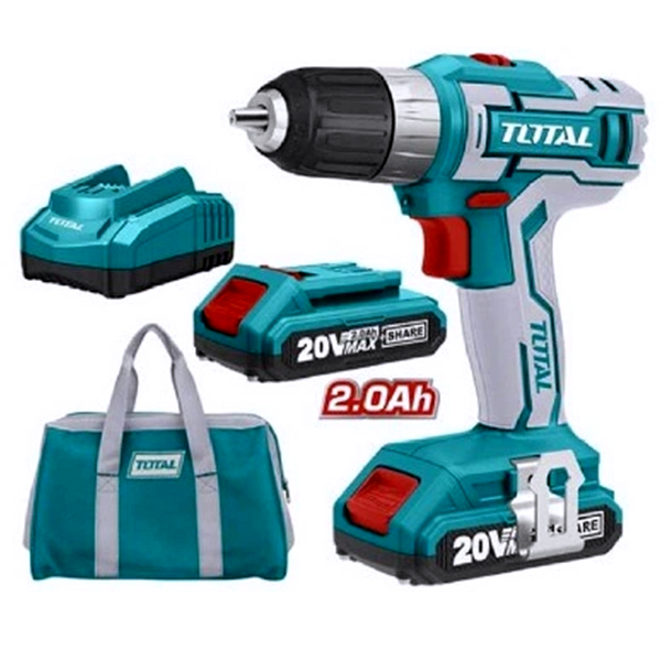 M&aacute;y Khoan d&ugrave;ng pin Lithium 20V ( k&egrave;m pin sạc) Total TDLI2002